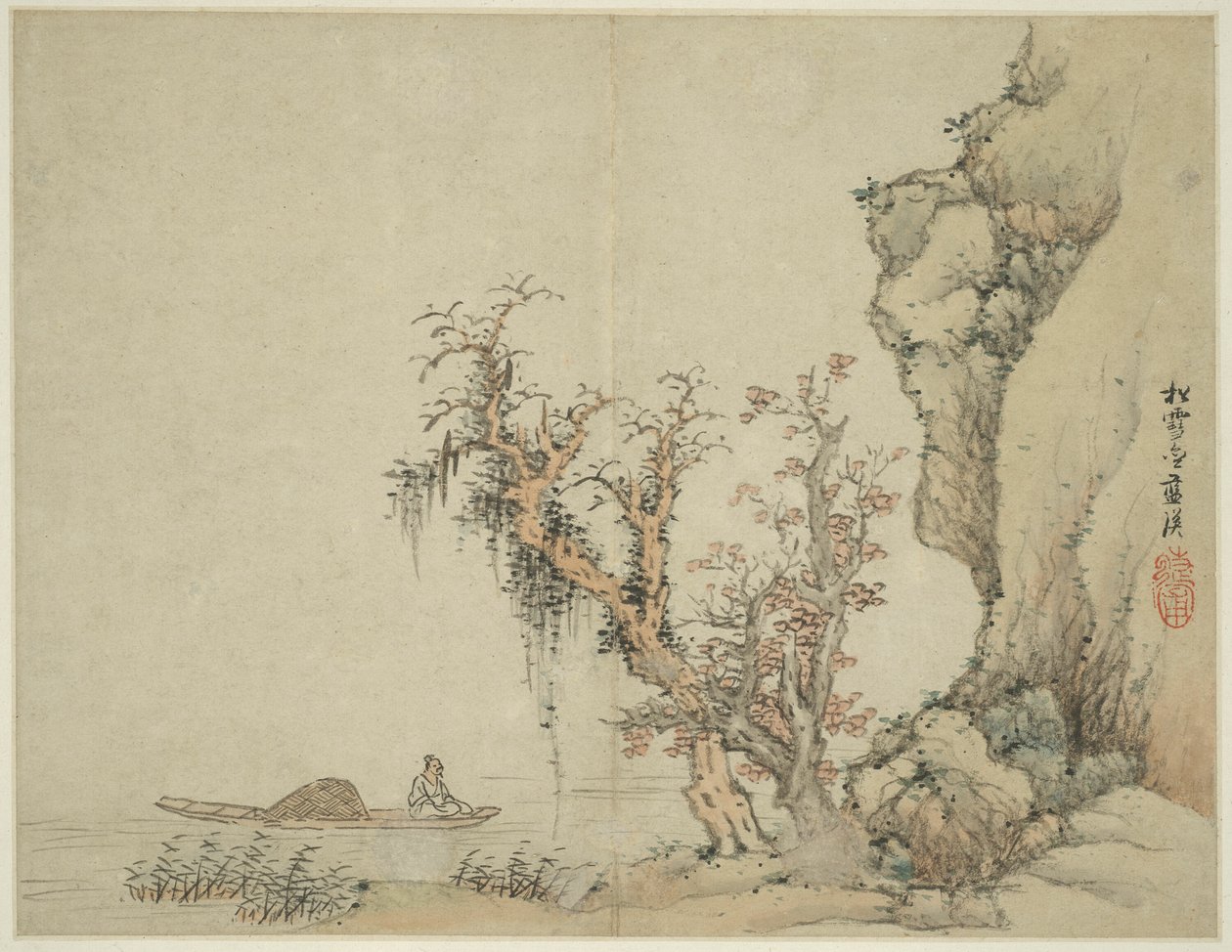Paisaje al Estilo de los Antiguos Maestros: Songxuezhai Lan Ying de Lan Ying