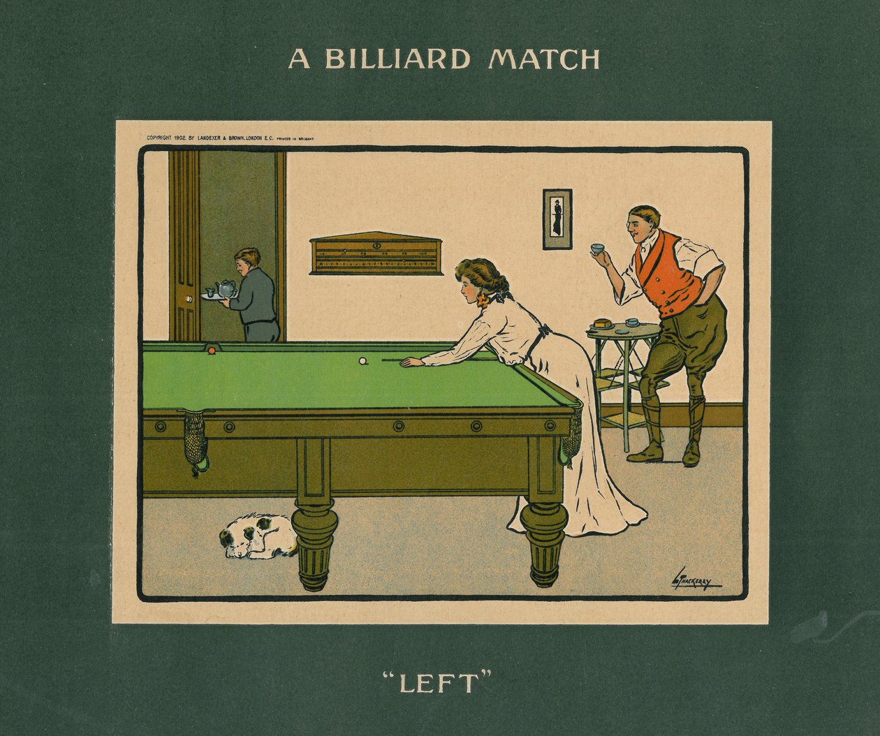 Una partida de billar - Izquierda de Lance Thackeray