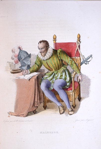Retrato de François de Malherbe (1555-1628), ilustración de 