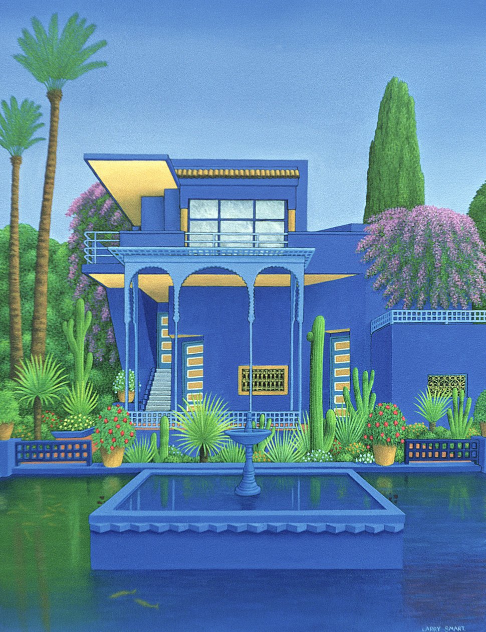 Jardines Majorelle, Marrakech, 1996 de Larry Smart