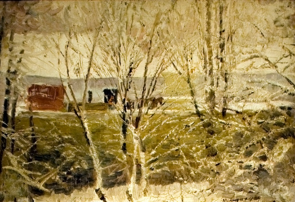 Primera nieve de Laszlo Mednyanszky