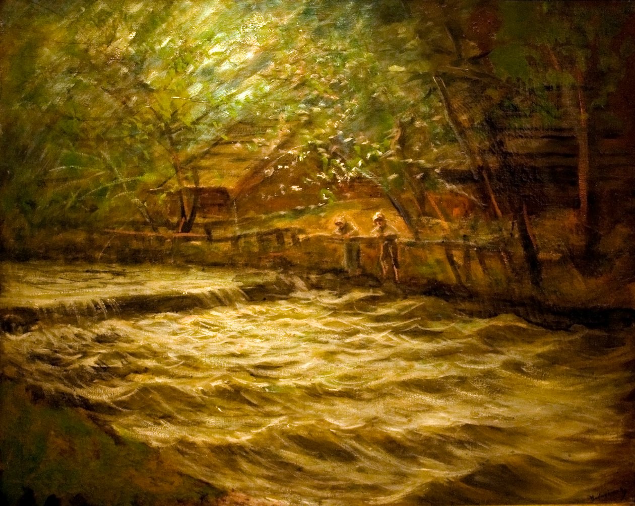 Arroyo bullicioso de Laszlo Mednyanszky