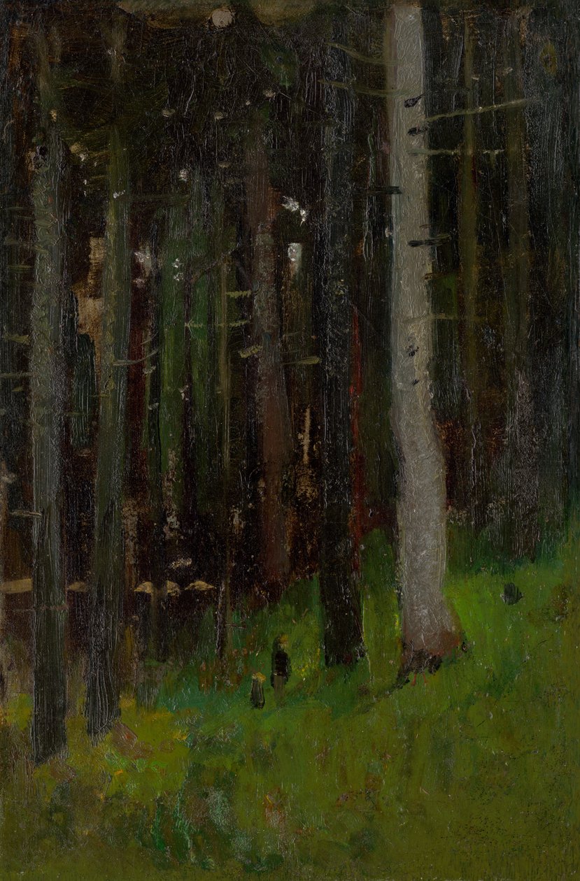 Dos en el bosque de Laszlo Mednyanszky