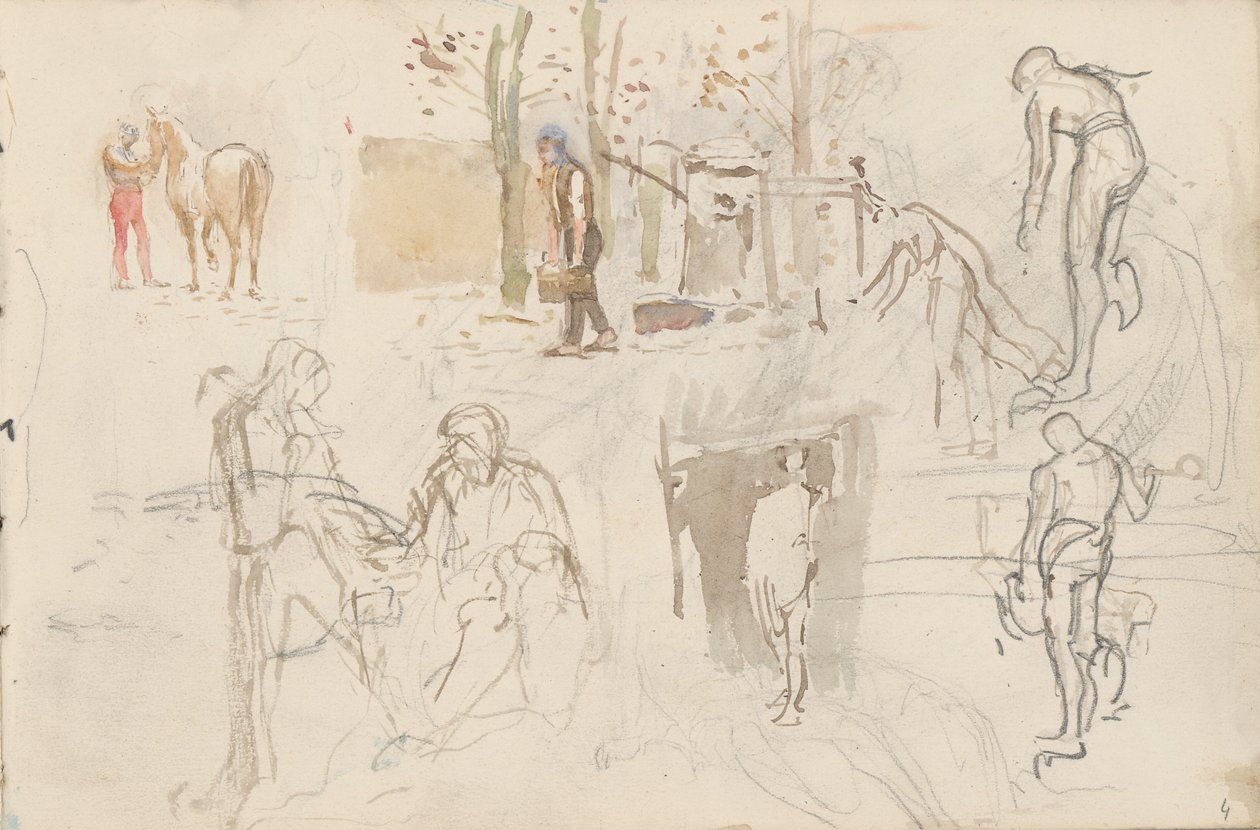 Estudio de figuras de Laszlo Mednyanszky
