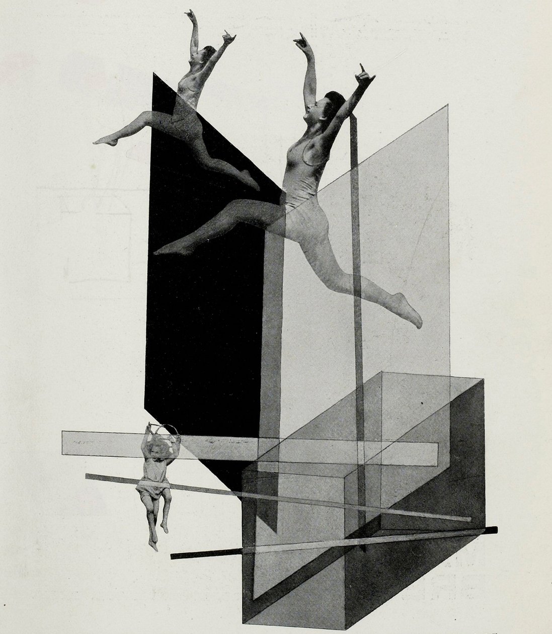 Mecánica humana Varieté. Del escenario en la Bauhaus Die Bühne im Bauhaus, 1925 de Laszlo Moholy Nagy