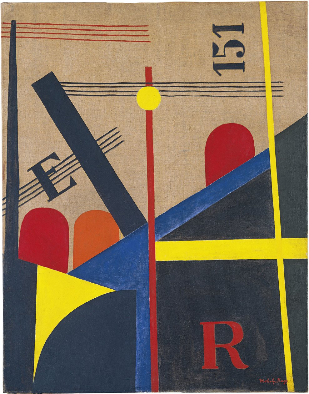 Gran pintura ferroviaria, 1920 de Laszlo Moholy Nagy