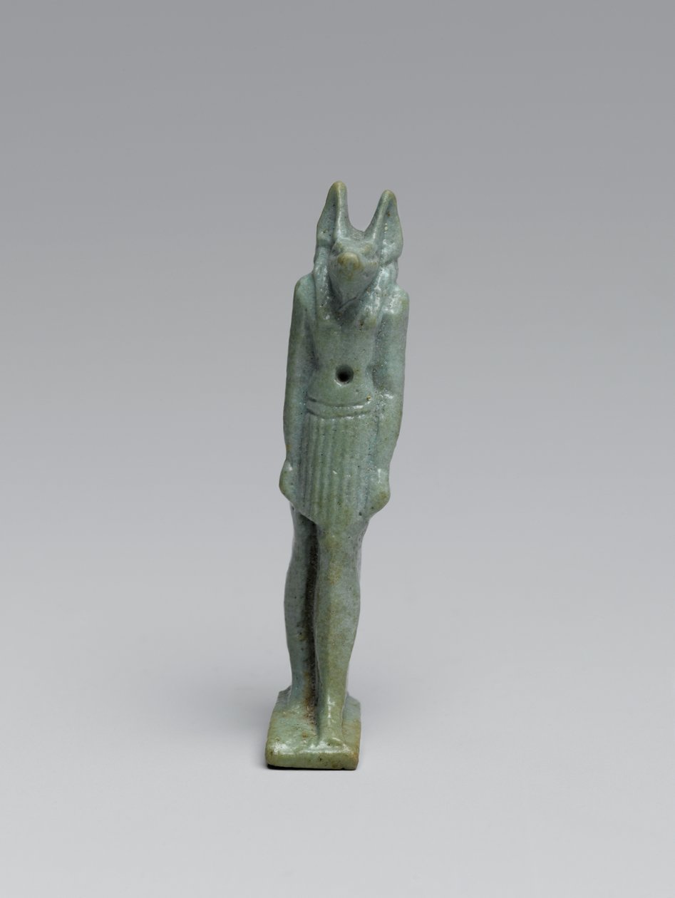 Figura de pie de Anubis, 665-332 a.C. de Late Period Egyptian