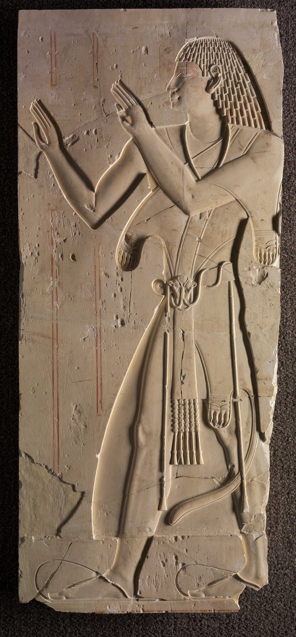 Mentuemhat en vestimenta eclesiástica, c.667-647 a.C. de Late Period Egyptian