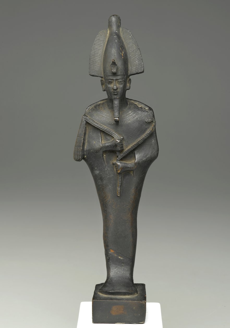 Figura momiforme de pie de Osiris, 664-332 a.C. (bronce) de Late Period Egyptian