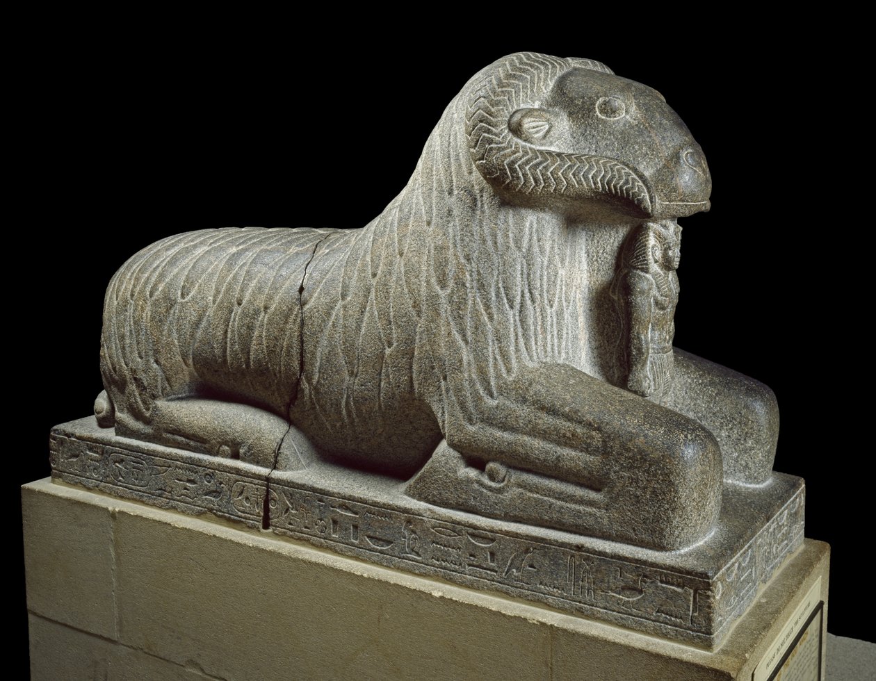 Estatua del carnero de Amón, c.680 a.C. de Late Period Egyptian