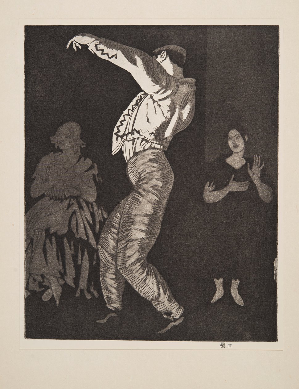 Bailarina española No. II, pub. 1923 de Laura Knight
