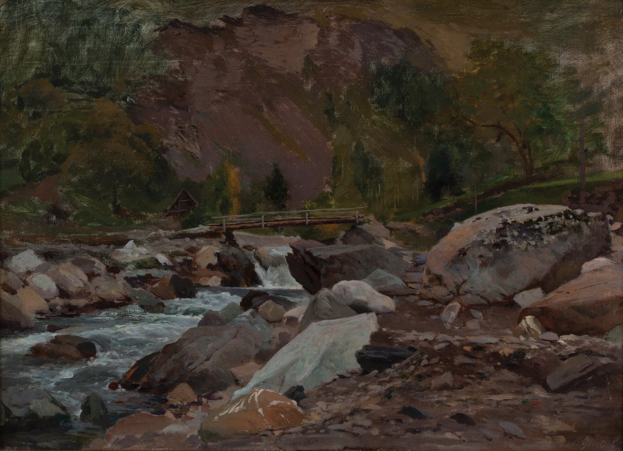 El arroyo Breda en un lugar llamado "El fin del mundo" (Óleo sobre lienzo) de Laurent Guétal