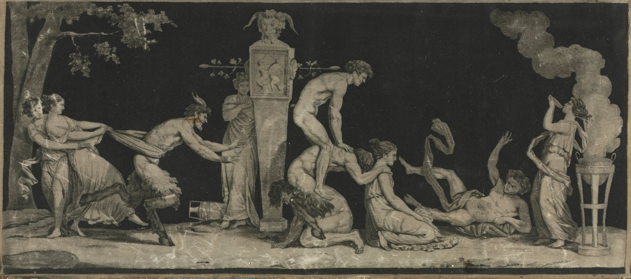 Bacanal, El juego del salto de rana, c. 1785 de Laurent Guyot