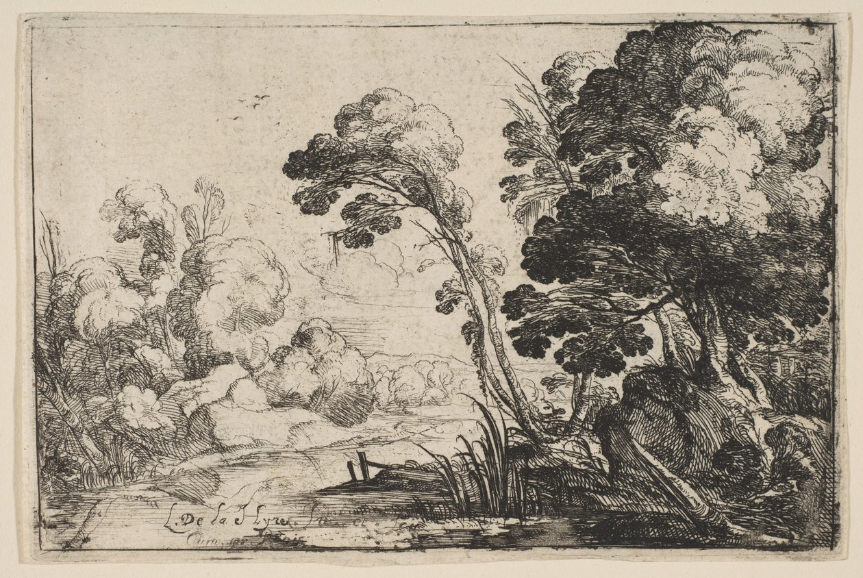 Río en el Bosque de Laurent de la Hyre