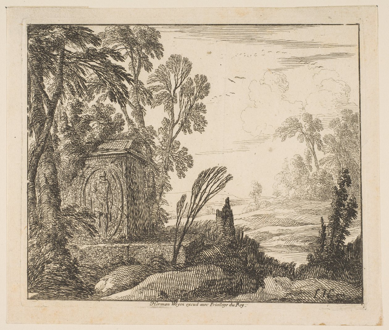 El sarcófago, 1640 de Laurent de la Hyre