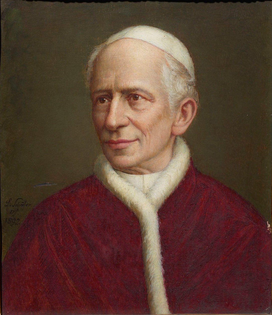Retrato del Papa León XIII 1810-1903, 1892 de Laurenz Schäfer