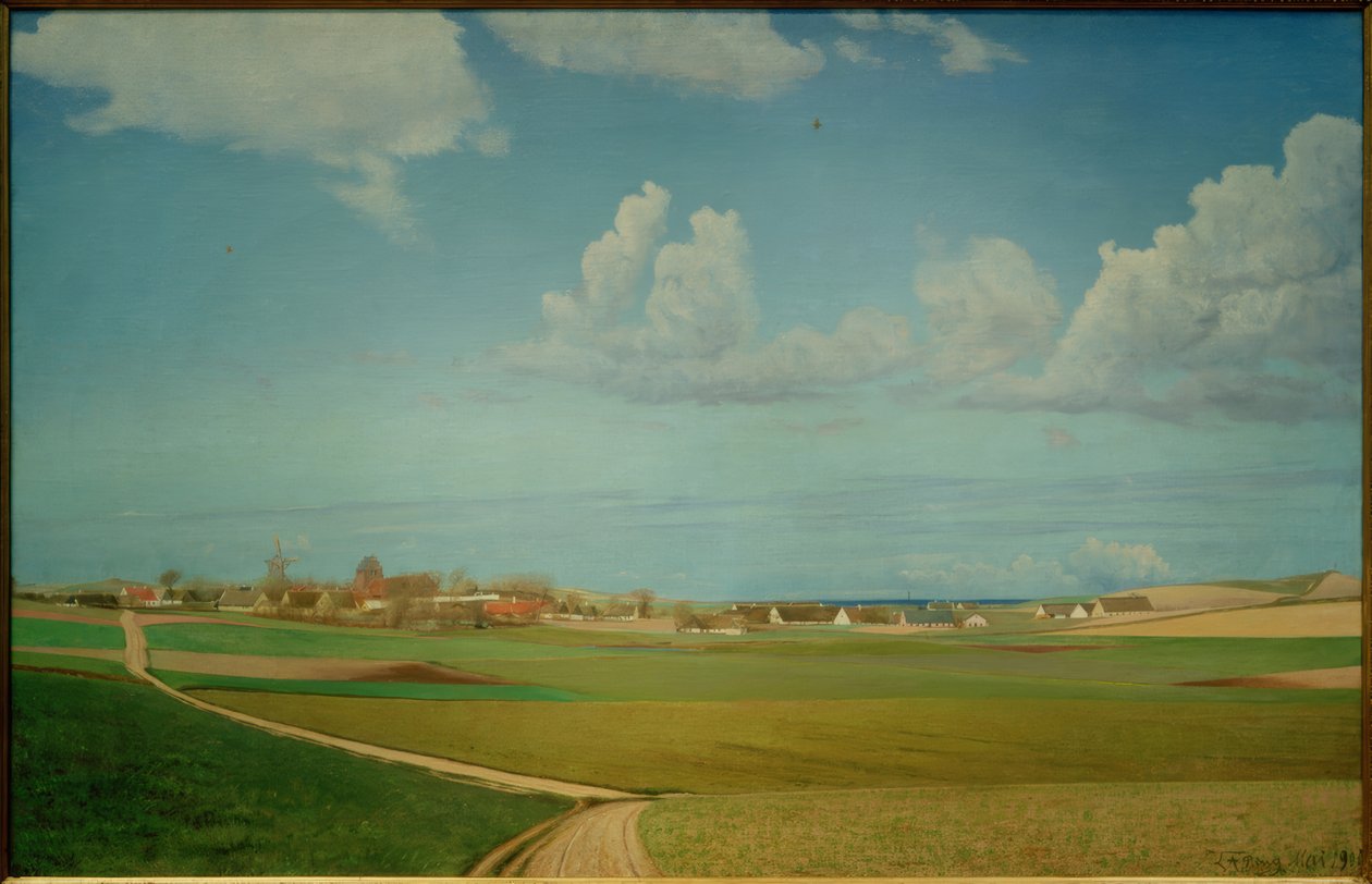 Vista del pueblo de Melby de Laurits Andersen Ring
