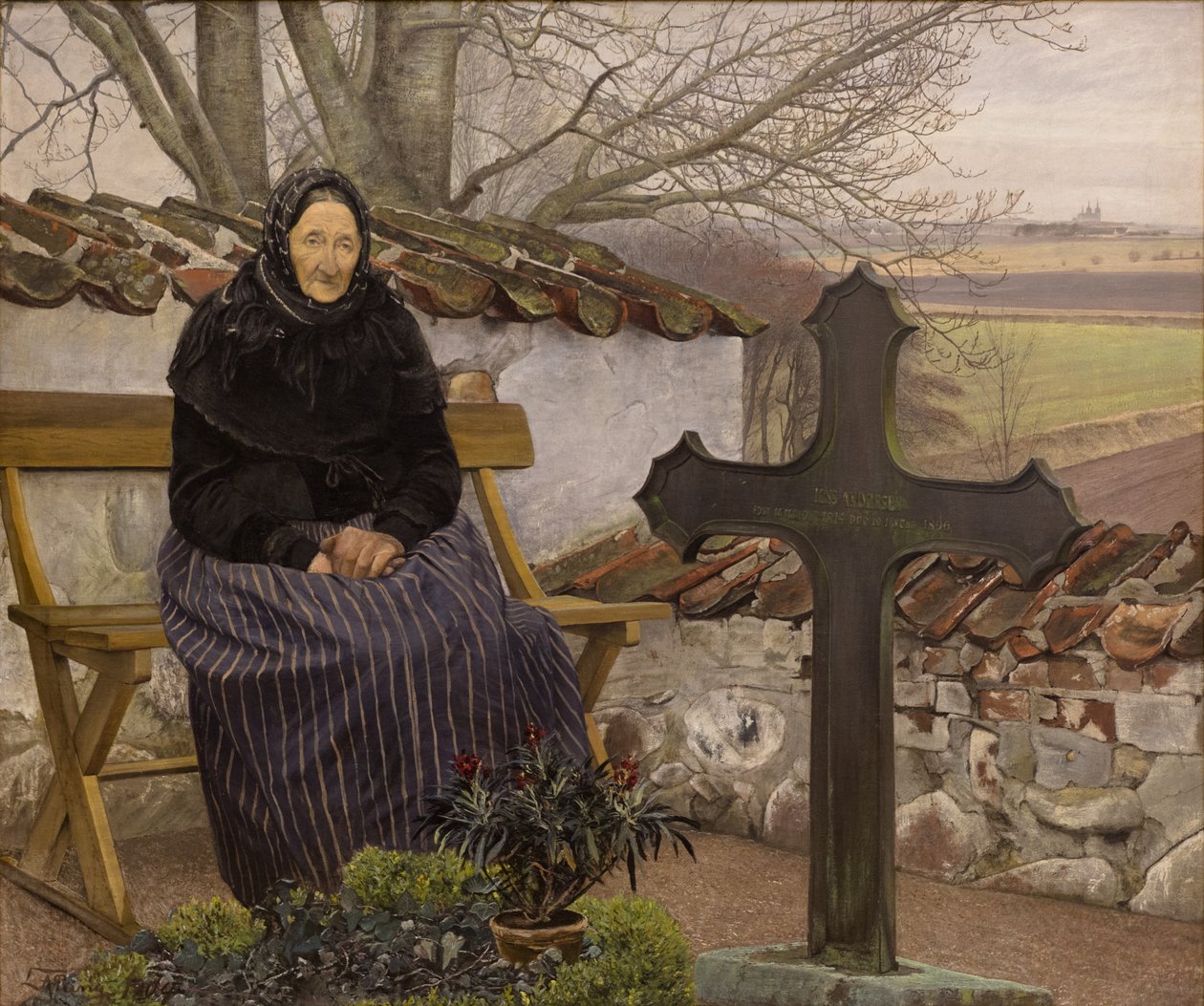 En el cementerio de Fløng de Laurits Andersen Ring