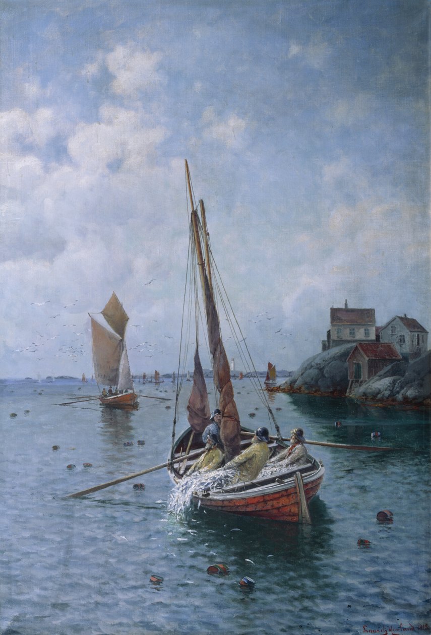 pesca de arenque de Lauritz Haaland