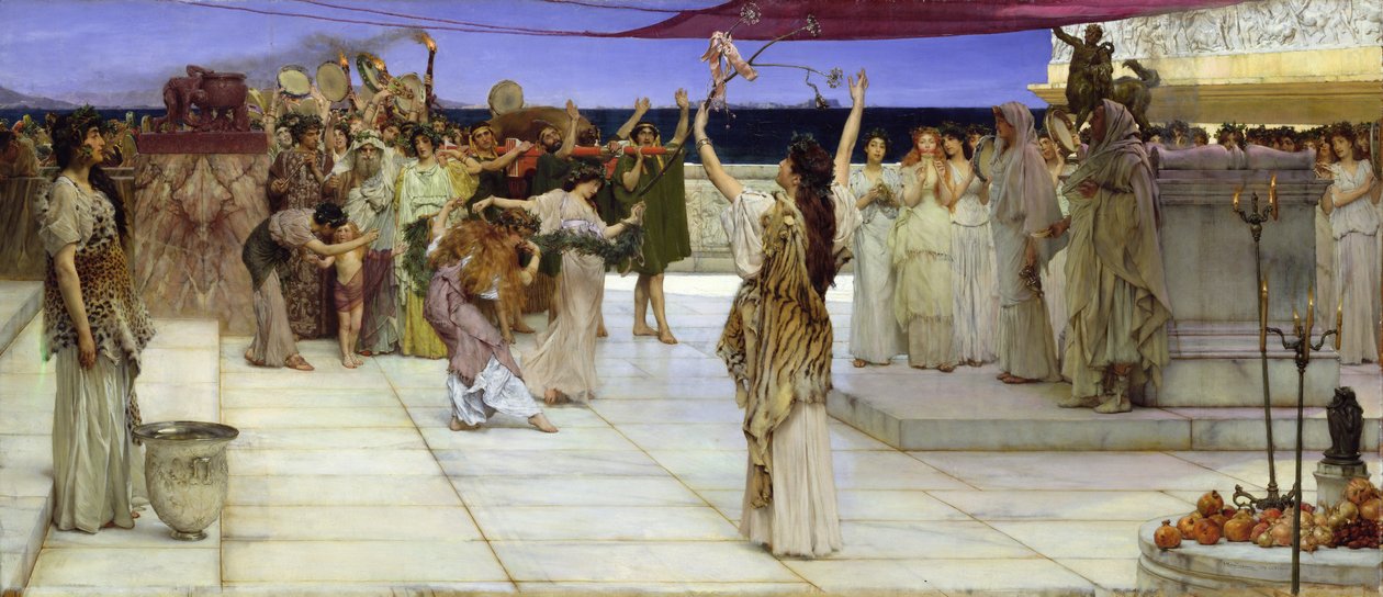 Una dedicación a Baco, 1889 de Lawrence Alma Tadema