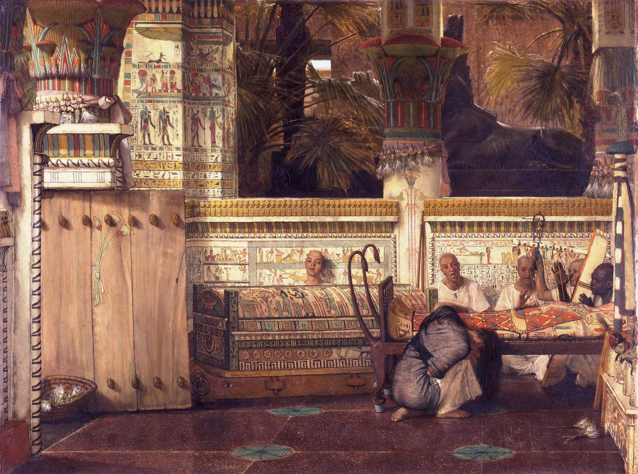 La viuda egipcia de Lawrence Alma Tadema