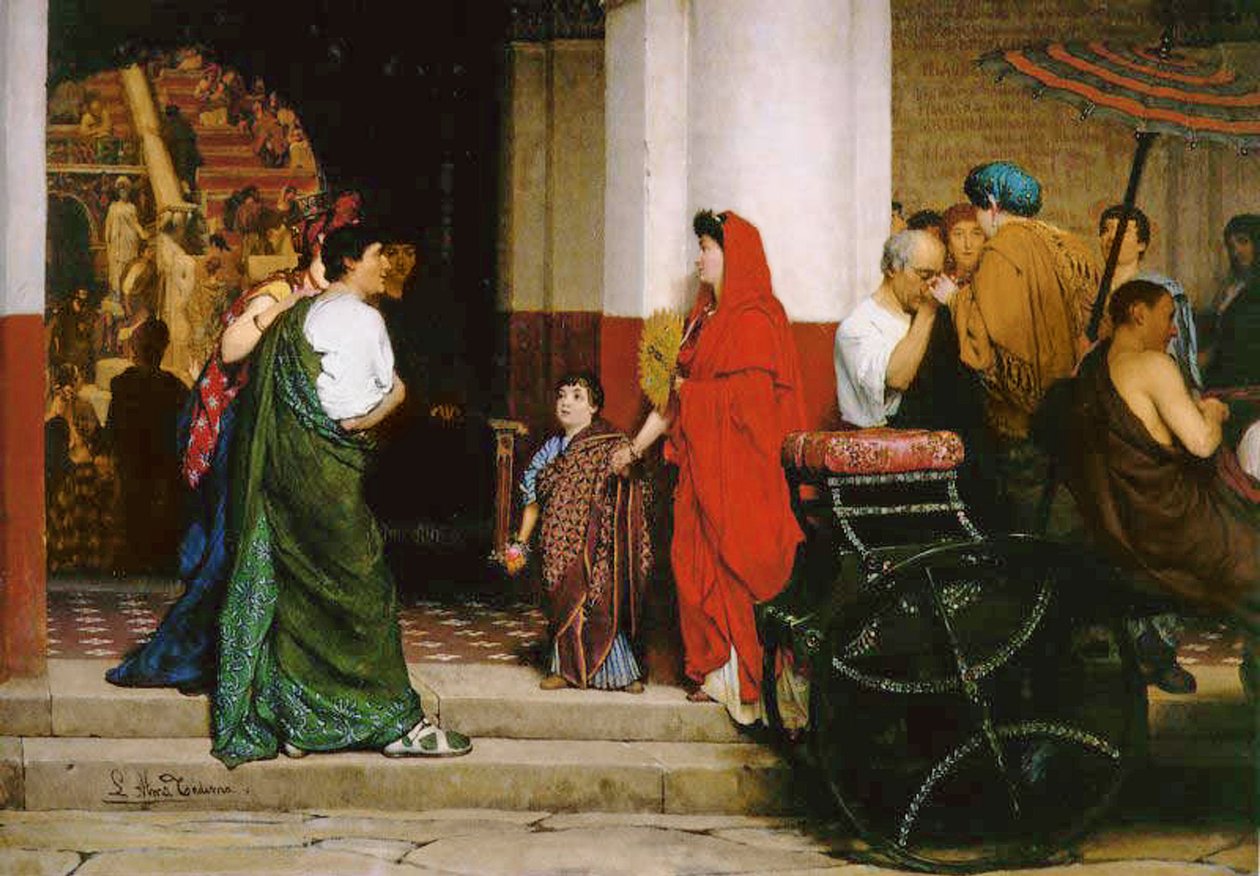 Entrada a un Teatro Romano, 1866 de Lawrence Alma Tadema