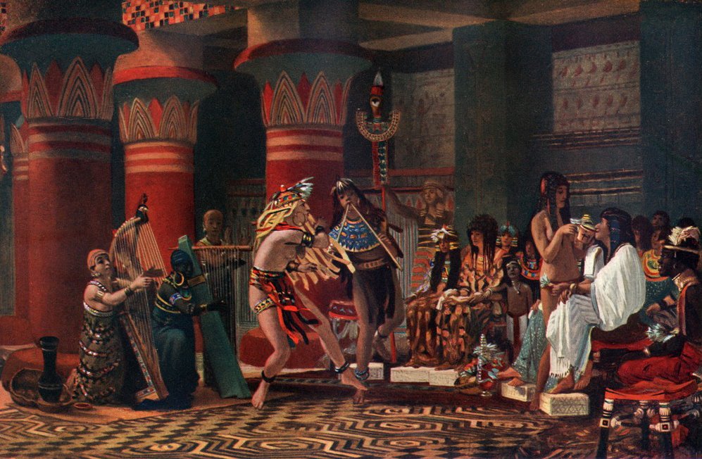 Pasatiempo en el Antiguo Egipto de Lawrence Alma Tadema