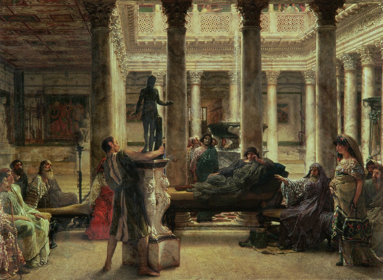 Amante del Arte Romano, 1870 de Lawrence Alma Tadema