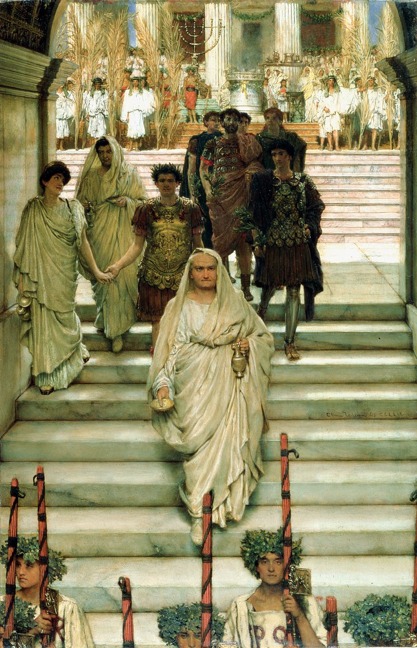 El triunfo de Tito: Los Flavios, 1885 de Lawrence Alma Tadema