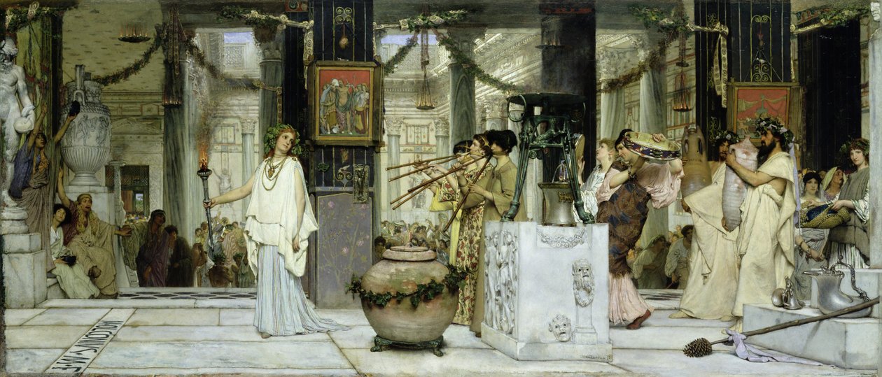 El Festival de la Vendimia en la Antigua Roma, 1871 de Lawrence Alma Tadema
