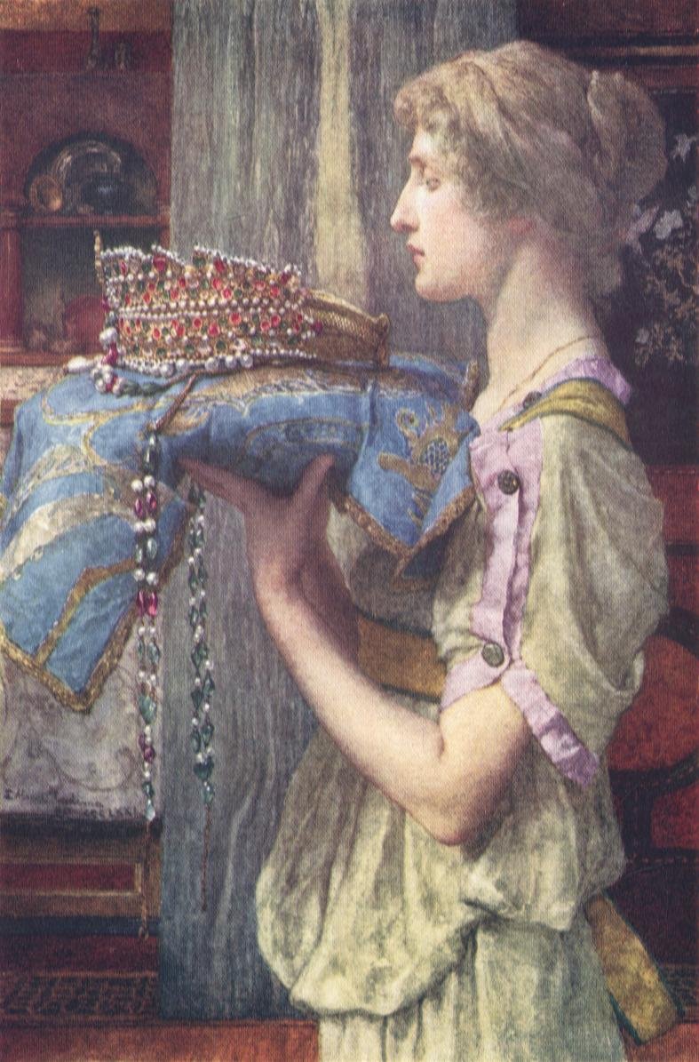 Una corona de Lawrence Alma Tadema