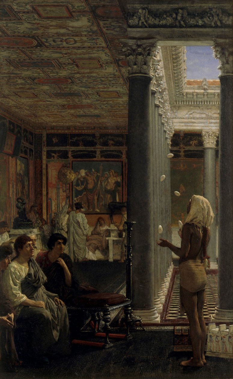 Un malabarista de Lawrence Alma-Tadema