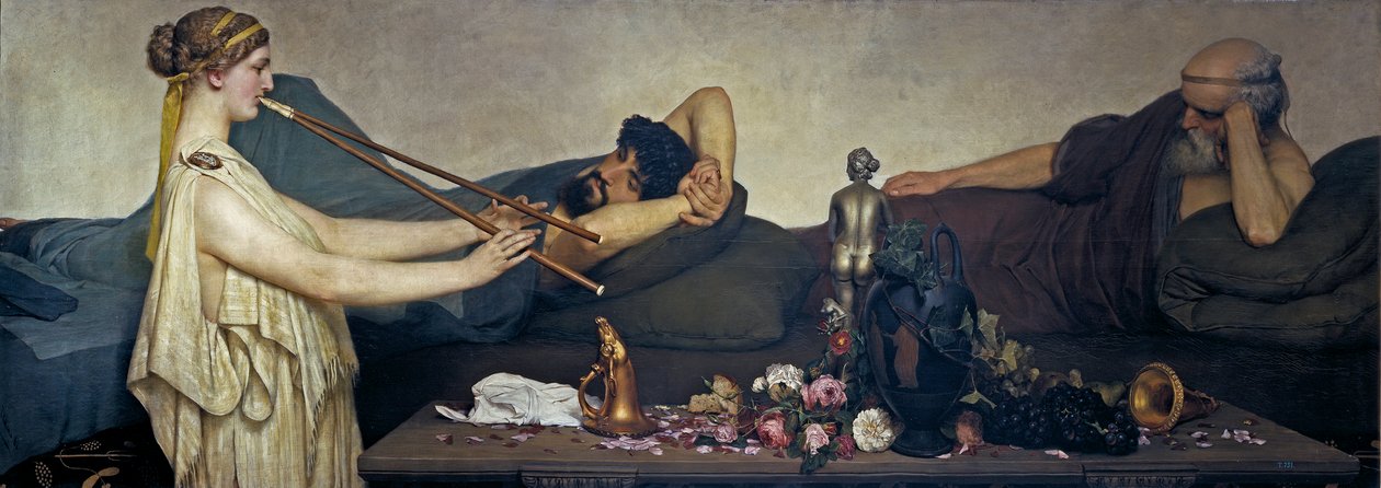 Escena Pompeyana o La Siesta de Lawrence Alma Tadema
