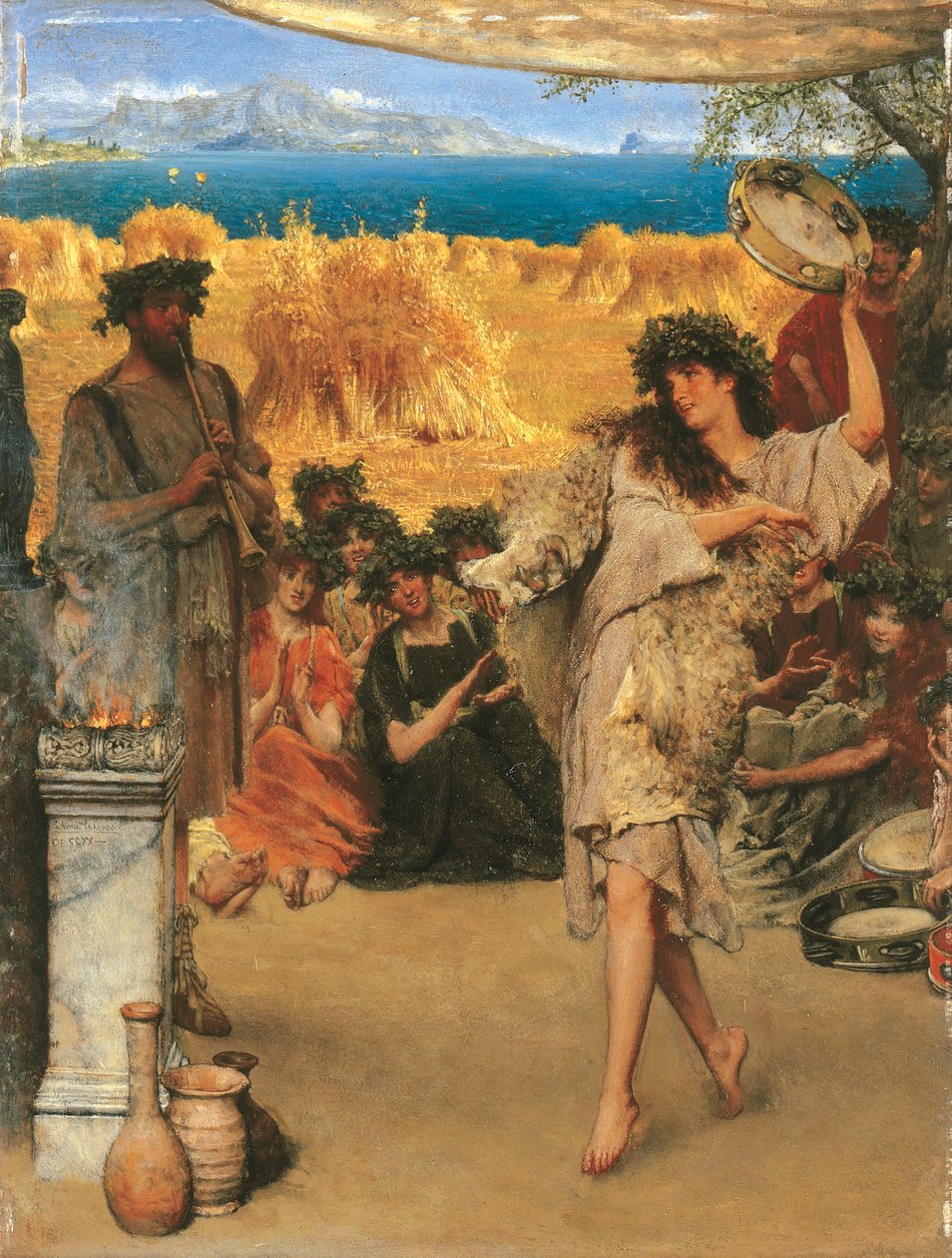 Un festival de la cosecha, 1880 de Lawrence Alma Tadema