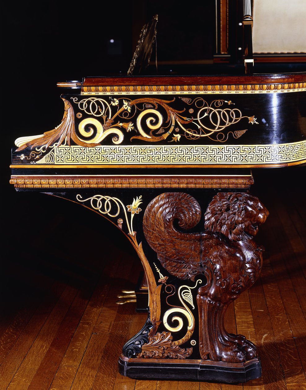 Un piano muy importante diseñado por Sir Lawrence Alma-Tadema, acción por Steinway New York. Construido en 1887., 1887 de Lawrence Alma Tadema