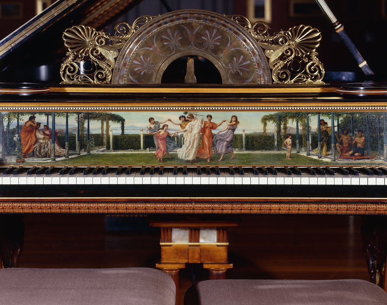 Un pianoforte muy importante diseñado por Sir Lawrence Alma-Tadema, acción por Steinway New York. Construido en 1887. de Lawrence Alma Tadema