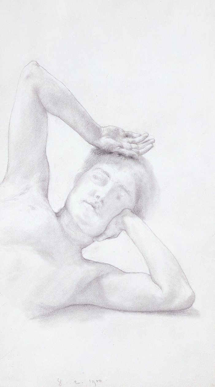 Cabeza y torso femenino, 1900 de Lawrence Alma Tadema
