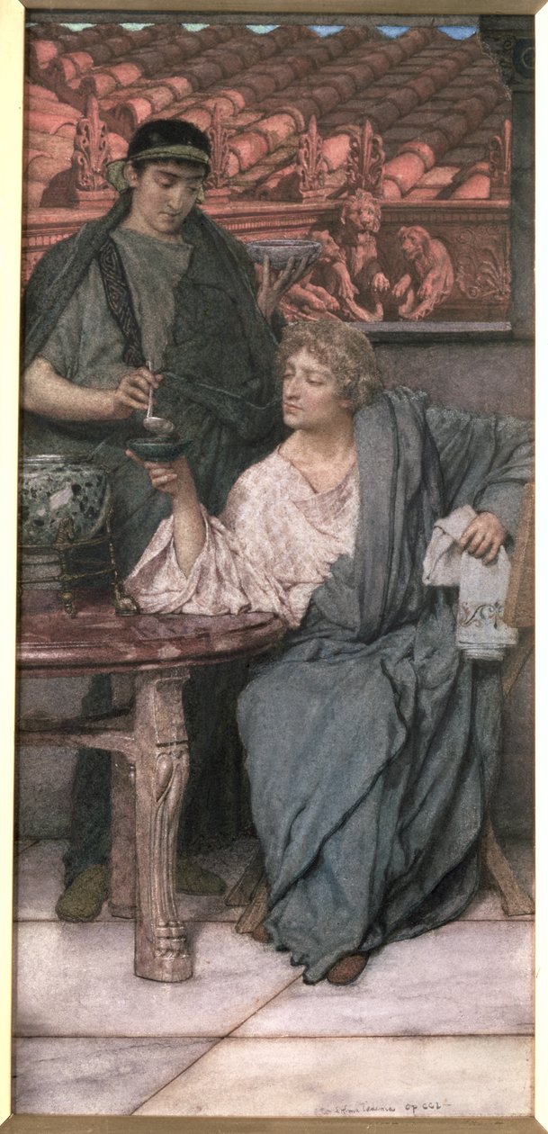Los Catadores de Vino Romanos de Lawrence Alma Tadema