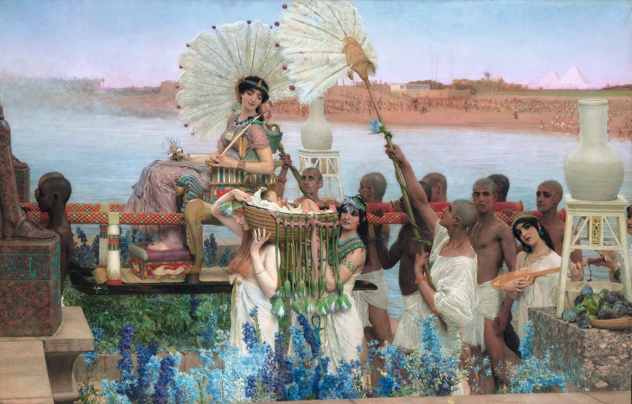 El hallazgo de Moisés de Lawrence Alma Tadema