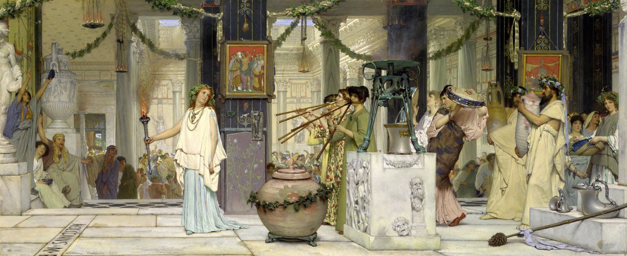 La fiesta de la vendimia de Lawrence Alma Tadema