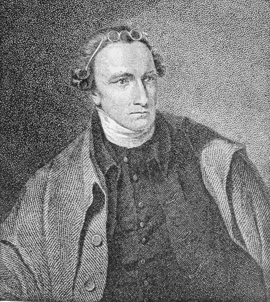 Retrato de Patrick Henry, grabado por William Satchwell Leney (1769-1821) de una impresión en Analectic Magazine, diciembre 1817 de Lawrence Sully
