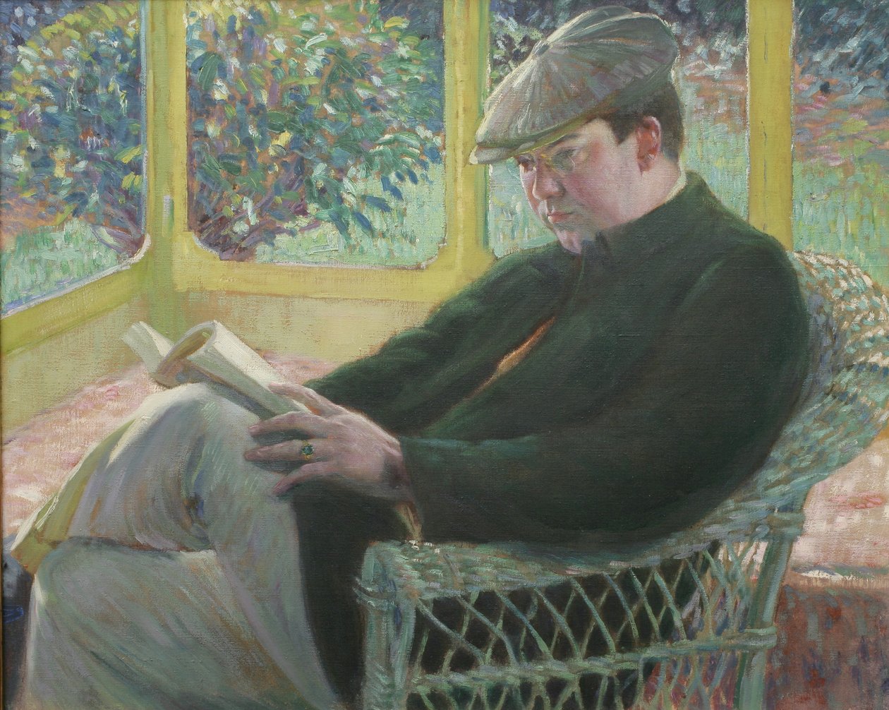 Frederick Carl Frieseke (óleo sobre lienzo) de Lawton Parker
