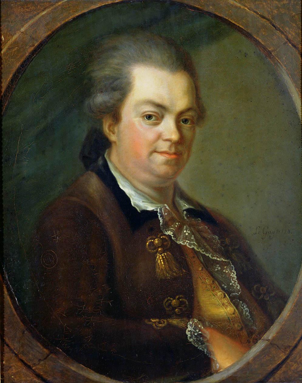 Retrato presunto de Conde Alessandro di Cagliostro (1743-95) 1778 de Le Gay
