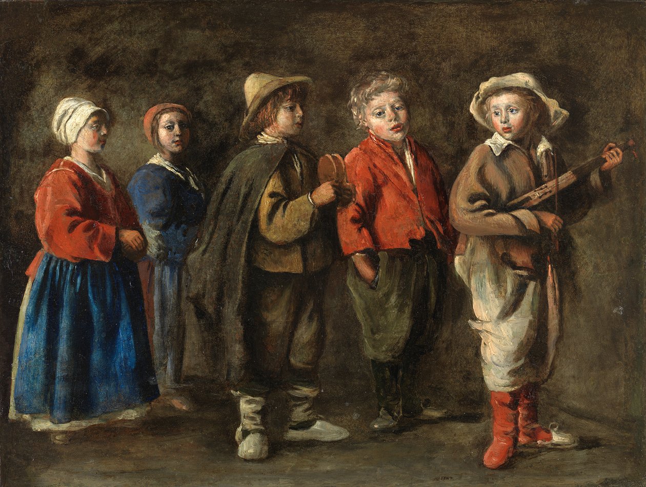 Antoine Le Nain - Los jóvenes músicos, hacia 1640 de Le Nain Brothers