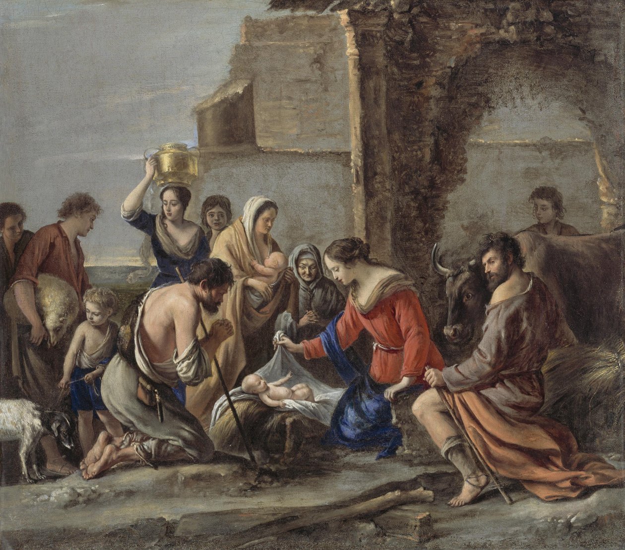 Le Nain - La Adoración de los Pastores, 1644 de Le Nain Brothers