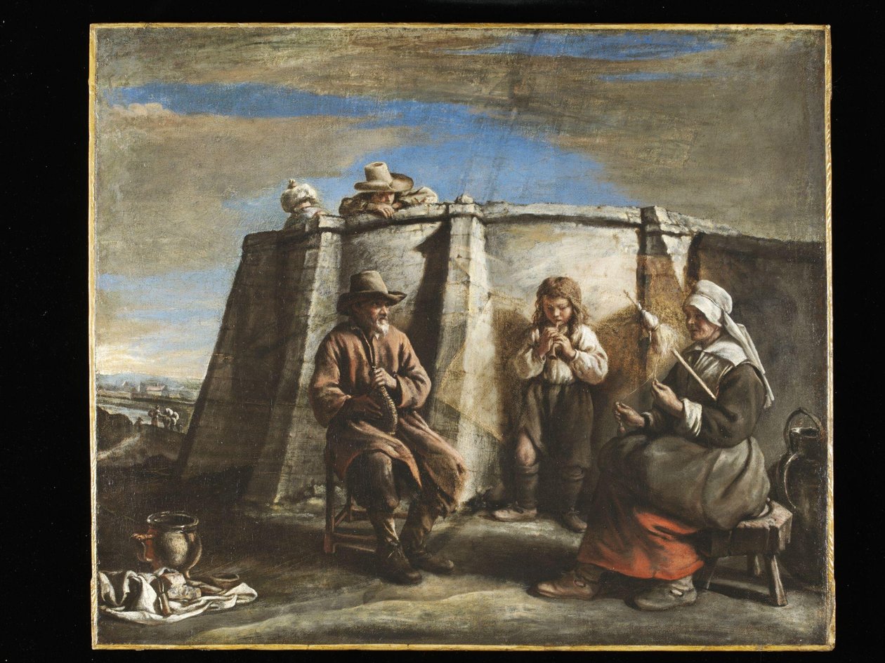 Le Nain - El flautista, años 1640 de Le Nain Brothers