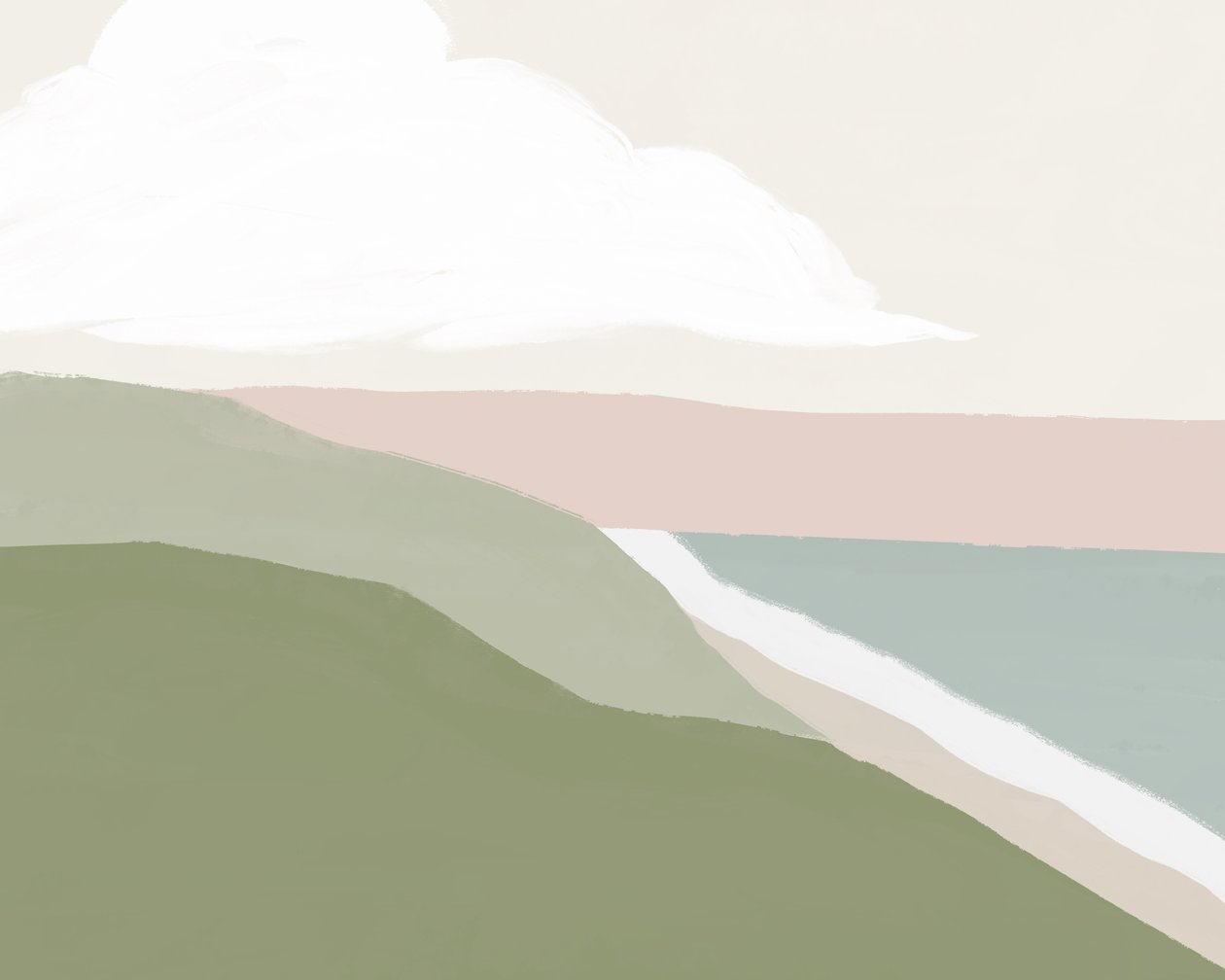 Amanecer en Newport, c.2020 (técnica mixta) de Leah Straatsma