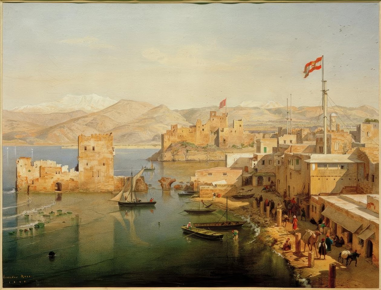 Vista del Puerto de Beirut de Leander Russ