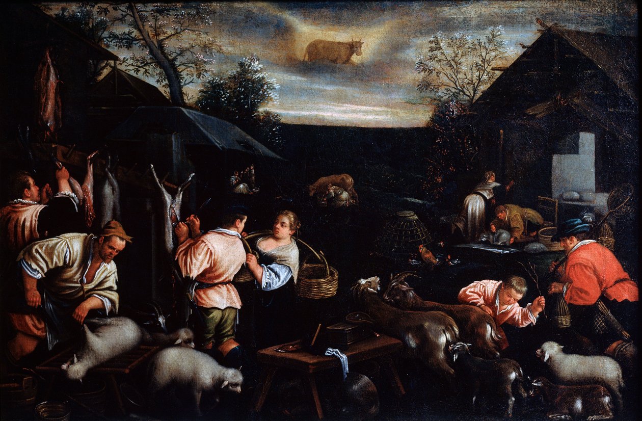 Abril de la serie Las Estaciones, finales del siglo XVI o principios del XVII de Leandro Bassano