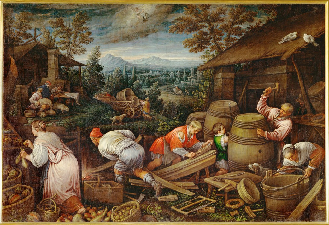 Agosto (pintura sobre lienzo) de Leandro da Ponte Bassano